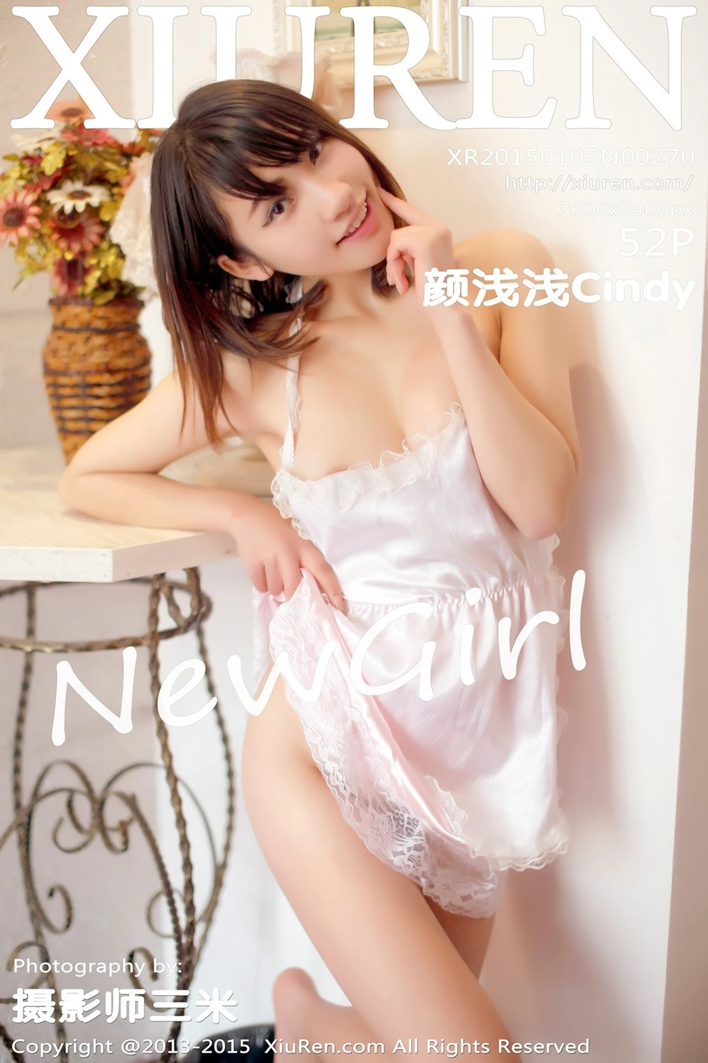 [XiuRen秀人网]No.270_嫩模颜浅浅Cindy白色吊带睡裙真空露美乳撩人诱惑写真52P-秀人网 - XiuRen.Space